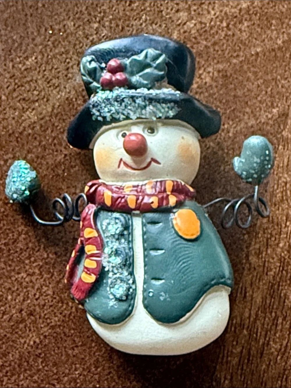 Snowman Holiday Brooch!